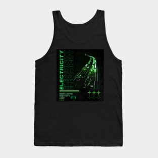 Glowing Highway Neon Streetwear Design Tank Top